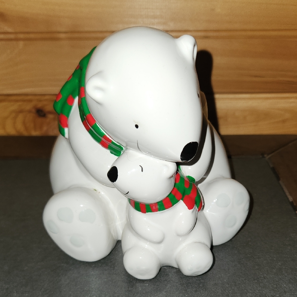 Vintage Telaflira Coca Cola Polar Bear Planter